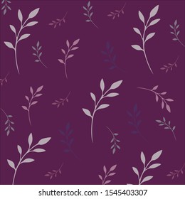 Falling Leaves Elegant Pattern Background