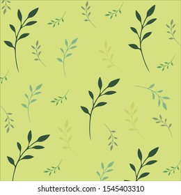 Falling Leaves Elegant Pattern Background