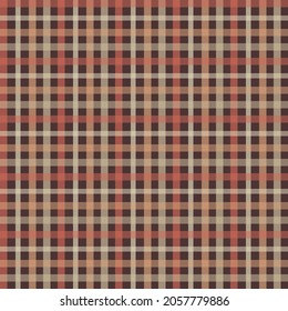 Falling leaves Gingham - repeat pattern, seamless pattern