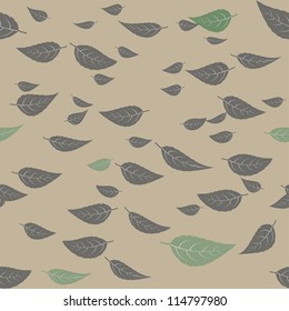 falling leaves. seamless pattern. eps10
