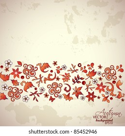  Falling Leaves-Autumn Background