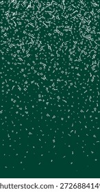 Letras caídas del idioma inglés. Caracteres de tiza blanca del alfabeto de Latina. Concepto de estudio de lenguas extranjeras. Anuncio de regreso a la escuela sobre fondo de pizarra.