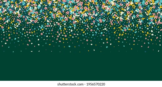 Falling light numbers. Math study concept with flying digits. Vibrant back to school mathematics banner on blackboard background. Falling numbers vector illustration.