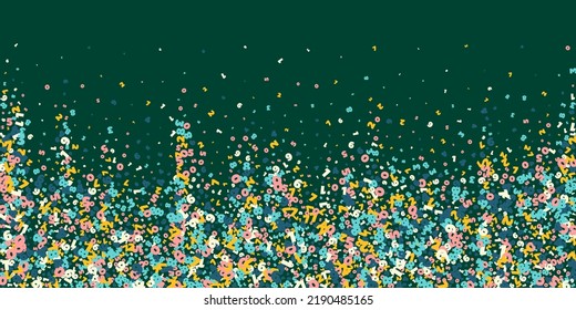 Falling light numbers. Math study concept with flying digits. Impressive back to school mathematics banner on blackboard background. Falling numbers vector illustration.