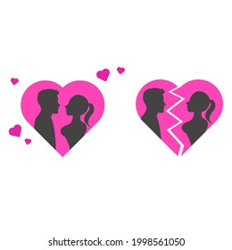 Cayendo enamorado, corazón roto