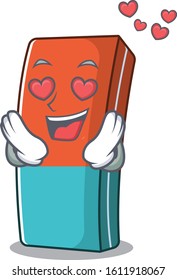 falling in love cute eraser cartoon character design