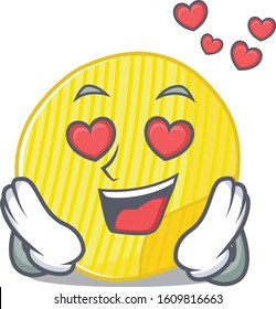 falling in love cute potato chips cartoon character design