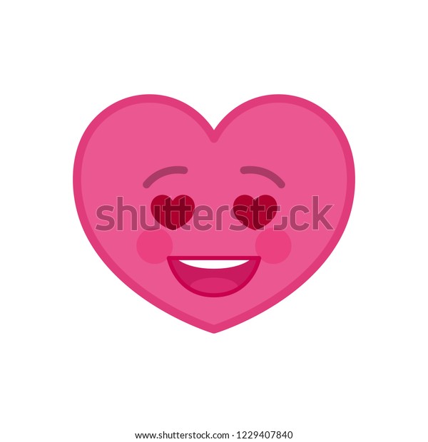 Falling Love Heart Shaped Funny Emoticon Stock Vector Royalty Free 1229407840 Shutterstock 9915