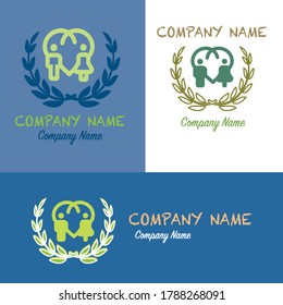 A falling in love logo, a company logo or an application that you can use for presentations or applications