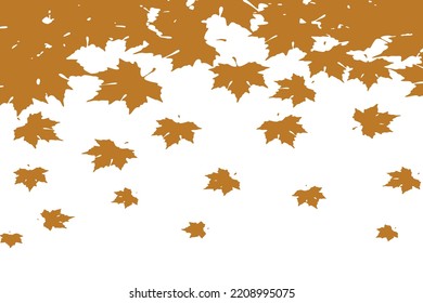 falling maple leaf background for decoration 