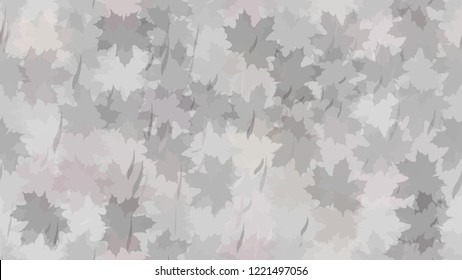 Falling maple leaves, raindrops. Autumn pattern. The idea of design of tiles, wallpaper, packaging, textiles, background.