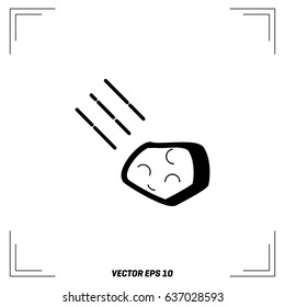 falling meteor illustration (Vector)