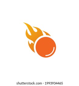 Falling meteor logo design vector template