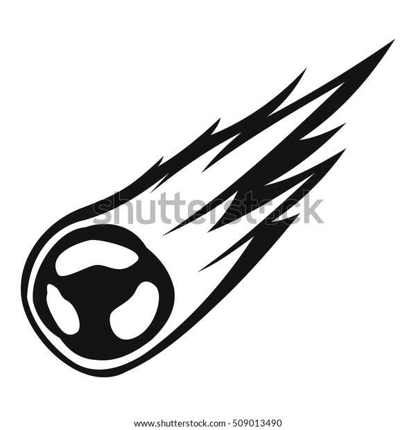 Falling Meteor Long Tail Icon Simple Stock Vector Royalty Free 509013490 Shutterstock 0361