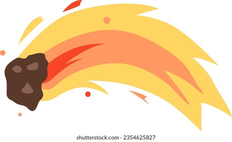 Falling Meteor Planet Astrology Vector Illustration