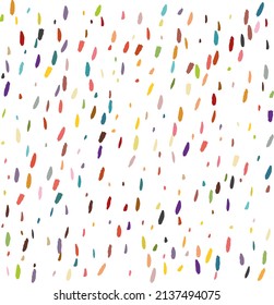 falling multi colored particles vector background