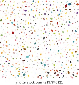 falling multi colored particles vector background