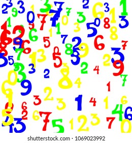 Falling Numbers Abstract Background Abstract Background Stock Vector ...