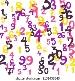 Falling Numbers Abstract Background Abstract Background Stock Vector ...