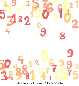 Falling Numbers Abstract Background Abstract Background Stock Vector ...