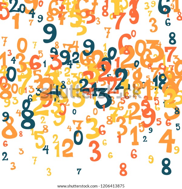 Falling Numbers Abstract Background Abstract Background Stock Vector ...