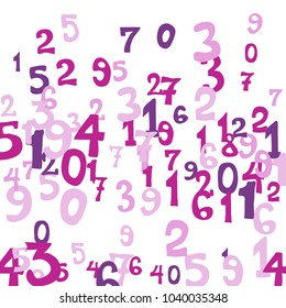 Falling Numbers Abstract Background Abstract Colorful Stock Vector ...