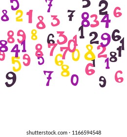 Falling Numbers Abstract Background Abstract Colorful Stock Vector ...