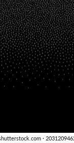 Falling numbers, big data concept. Binary white flying digits. Sublime futuristic banner on black background. Digital vector illustration with falling numbers.
