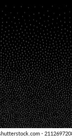 Falling numbers, big data concept. Binary white flying digits. Trending futuristic banner on black background. Digital vector illustration with falling numbers.