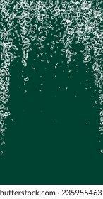 Falling numbers. Math study concept with flying digits. Back to school mathematics banner on blackboard background. Falling numbers vector illustration.