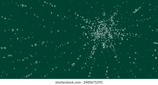 Falling numbers. Math study concept with flying digits. Back to school mathematics banner on blackboard background. Falling numbers vector illustration.