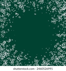 Falling numbers. Math study concept with flying digits. Back to school mathematics banner on blackboard background. Falling numbers vector illustration.