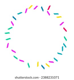 Falling Paint Christmas Vector White Background. Effect Shavings Background. Celebrate Dust Texture. Rainbow Confetti Independence Invitation.