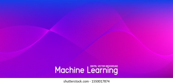 Falling Particles Distressed Purple Vector. Data Stream Minimal Banner. Pink Blue Purple Futuristic Gradient Overlay. Grunge Geometric Background. 3D Fluid Shapes Website. Big Data Neon Background.
