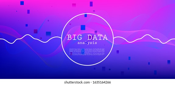 Falling Particles Distressed Purple Vector. Pink Blue Purple Futuristic Gradient Overlay. Big Data Neon Wallpaper. 3D Liquid Shapes Poster. Data Stream Minimal Banner. Funky Geometric Background.
