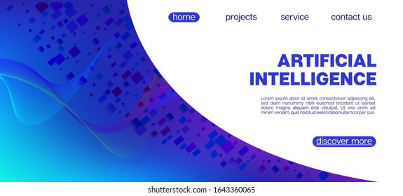 Falling Particles Distressed Purple Vector. Big Data Neon Wallpaper. 3D Fluid Shapes Layout. Data Analytics Cool Banner. Pink Blue Purple Futuristic Gradient Overlay. Grunge Geometric Background.