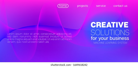 Falling Particles Distressed Purple Vector. Big Data Neon Wallpaper. Grunge Geometric Background. Data Analytics Cool Banner. Pink Blue Purple Futuristic Gradient Overlay. 3D Liquid Shapes Poster.