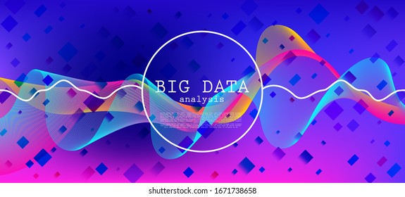 Falling Particles Distressed Purple Vector. Punk Geometric Background. 3D Liquid Shapes Layout. Pink Blue Purple Futuristic Gradient Overlay. Big Data Neon Wallpaper. Data Stream Minimal Banner.