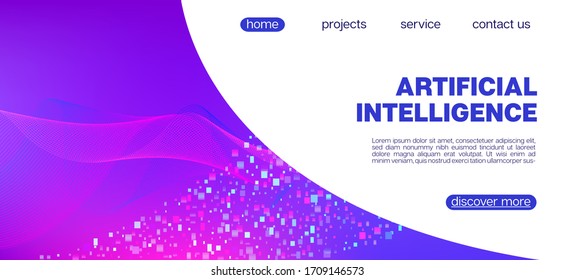Falling Particles Distressed Purple Vector. Pink Blue Purple Futuristic Gradient Overlay. 3D Flow Shapes Poster. Data Analytics Cool Banner. Punk Geometric Background. Big Data Neon Background.