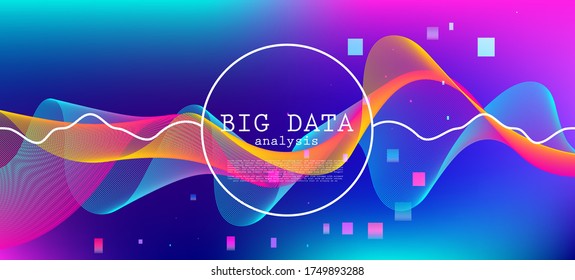 Falling Particles Distressed Purple Vector. Pink Blue Purple Futuristic Gradient Overlay. Grunge Geometric Background. 3D Liquid Shapes Poster. Data Stream Minimal Banner. Big Data Neon Background.