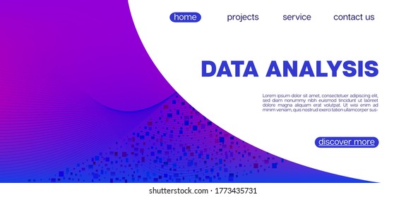 Falling Particles Distressed Purple Vector. Pink Blue Purple Futuristic Gradient Overlay. 3D Liquid Shapes Poster. Colorful Geometric Background. Big Data Neon Background. Data Analytics Cool Banner.