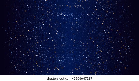 Falling Pixels. Abstract Pixel Gradient Design Background. Blue Glitch Noise Effect. Error Signal. Computer Memory Dump Problem Concept. Pixel Data Flow Matrix Vector Illustration.