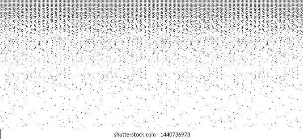 Falling Pixels. Pixel Abstract Mosaic Gradient Design. Halftone effect. From chaos to order. Big data, smart system. 