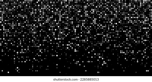 Falling Pixels. Pixel Abstract Mosaic Gradient Design Background. Monochromatic Abstract Background. Vector Illustration.