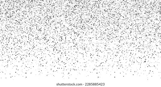 Falling Pixels. Pixel Abstract Mosaic Gradient Design Background. Monochromatic Abstract Background. Vector Illustration.