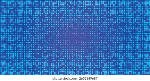 Queda de Pixels. Pixel Abstract Mosaic Gradient Design Background (Fundo de design do gradiente do mosaico abstrato do pixel). Fundo Monocromático Abstrato. Ilustração de vetor.