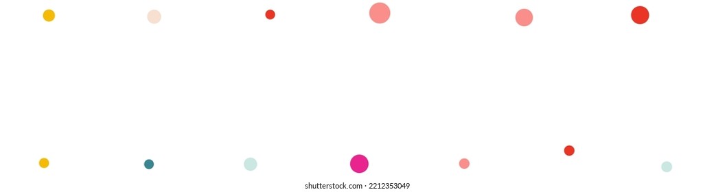 Falling Polka Carnival Vector White Background. Effect Circle and Star Background. Celebrate Confetti Banner. Color Stars Festival Backdrop.