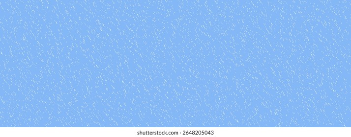 Falling rain seamless pattern. Pouring rain texture. Repeating tiny water drops background. Vertical downpour backdrop. Sleet, hail or snow precipitation wallpaper. Bad weather season. Vector