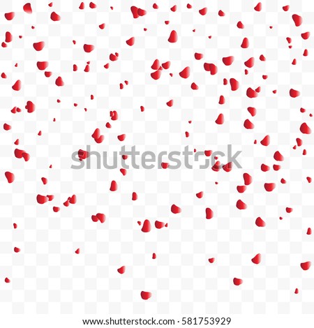 falling rose petals isolated on transparent stock vector royalty