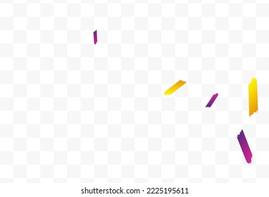Falling Shavings Decoration Vector Transparent Background. Carnival Smear Design. Independence Dust Backdrop. Rainbow Paint Celebration Card.